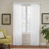 Elrene Home Fashions Bianca Boho Semi-Sheer White Cotton Rod-Pocket Window Curtain Panel with Colorful Side Tassels, 52 inches by 84 inches, Blush...