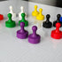 GLASSBOARD STUDIO Powerful Neodymium Magnets, Pawn-Shaped - Strong Fridge/Refrigerator and Whiteboard Magnet, Ideal for Office, Kitchen, Crafts - ...
