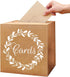 KALEFO Kraft Card Box Wedding Favors Post Boxes Cardboard Wedding Party Decor Table Centerpiece...