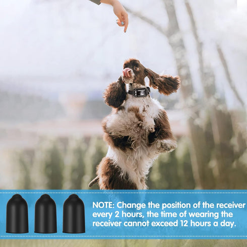 24 Pieces Shock Collar Dog Rubber Tips Training Collar Replacement Parts Dog Prong Collar and Silicone Covers for Training Rubber Dog Shock Collar...