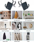 Adhesive Hooks, Bathroom Wall Towel Hooks, Black Stick Shower Razor Holder, Stainless Steel Door Hangers for Coat Loofah Robes Self Adhesive Organ...
