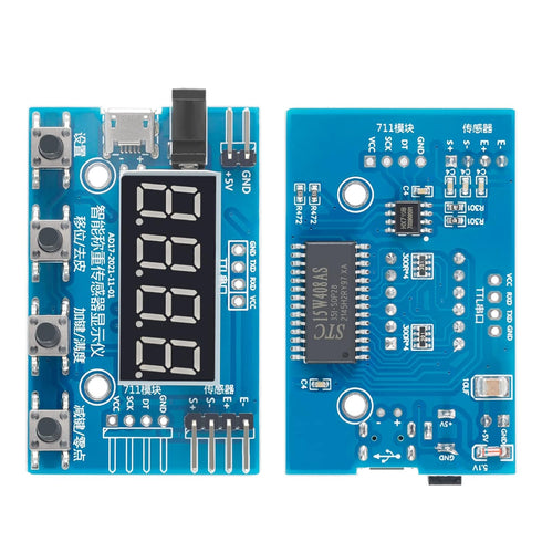 HX711 Digital Load Cell Module, Weight Sensor A/D Module with Display 24 Bit Weighing Scale Smart Arduino Load Cell Arduino Display/for Arduino...