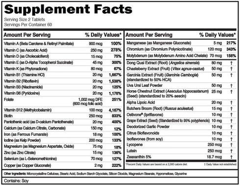 Evlution Nutrition Women's Multivitamin - Full Spectrum Vitamins & Minerals, Immune Health, Vitamin C & D, Iron, Zinc, Antioxidants & Bioflavonoid...