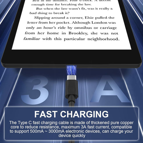 USB C Charging Cable Compatible with Kindle 2022, Paperwhite 11th 2021, New-Fire Max 11 2023, HD 10 10Plus 9th-13th Gen(2019-2023), Fire 7/HD 8 8P...