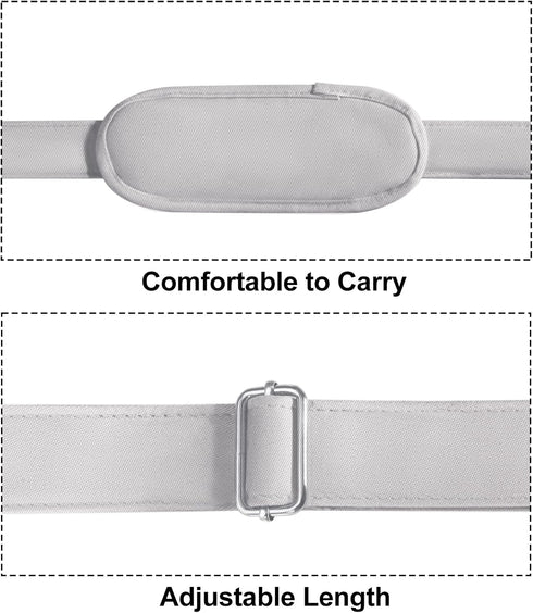 Pets Purse Shoulder Strap, Up to 44.8" Length General Strap with Metal Swivel Hooks, Made of Durable Oxford Cloth with Metal Swivel Hook, Suitable...