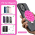 PKYAA Silicone Suction Cup Phone Mount, Magnetic Silicone Suction Phone Case Stand, Hands Free Mirror Shower Phone Holder, Perfect for TikTok/Ins/...