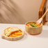 Baby Bowls with Lid - HBM Bamboo Suction Bowls for Baby and Spoon Set - 3PC Feeding Supplies Set for Infant, Toddlers - Detachable Silicone Suctio...