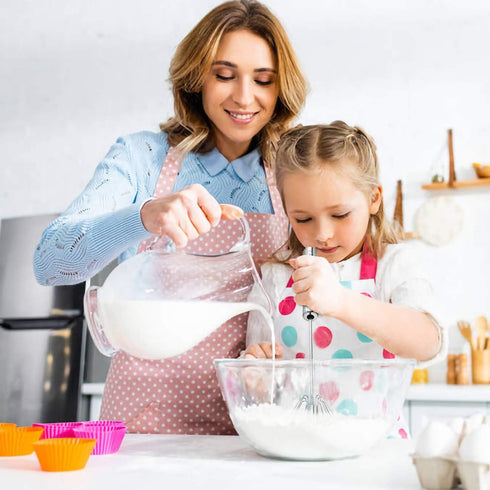 Stainless Steel Egg Whisk, Hand Push Rotary Whisk Blender, Versatile Milk Frother, Hand Push Mixer Stirrer for Blending, Whisking, Beating & Stirr...