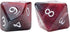 Gate Keeper Games and Dice: Aether Dice: Plague - 7pc RPG Set, Black, Red & White Swirled w/ Holographic Glitter, 7 Resin Dice for Role Playing Ga...