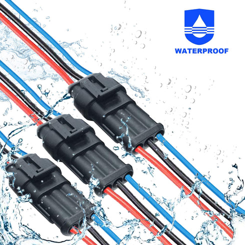 372Pcs Waterproof Automotive Electrical Connectors Quick Connect Wire Connectors Automotive 1/2/3/4/5/6 Pin Connectors Kit (18 Sets)...