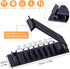 OIIKI Cable Organizer Cord Management for Desk 6 packs, Self Adhesive Cord Holders Cable Clips Wire Organizer for Phone Computer Appliances Charge...