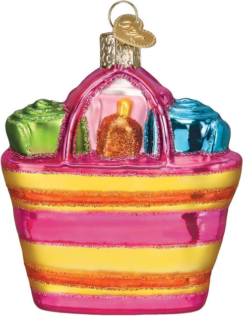Old World Christmas Beach Bag Glass Blown Ornaments for Christmas Tree...