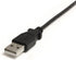StarTech.com 3 ft. (0.9 m) Right Angle USB to Mini USB Cable - USB 2.0 A to Right Angle Mini B - Black - Mini USB Cable (USB2HABM3RA)...