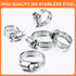 40PCS Hose Clamps, Camtek Stainless Steel Adjustable 6-29mm Range Worm Gear Hose Clamp Duct Clamp Pipe Clamp Fuel Line Clamp for Plumbing, Automot...