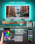 LED Lights for TV, 13.1ft RGB Strip Lights for TV Behind 45-60in TV, Bluetooth APP Remote Control Music Sync TV Backlight for Bedroom Gaming Room...