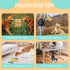 Dog Squeaky Toy, Indestructible Plush and Nylon Fabric Dog Puzzle Toy, Interactive Dog Toys...