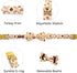 Dog Collar, Thanksgiving Dog Collar Turkey Pet Collar Bow Holiday Dog Collar Bows Girl Boy Bow Dog Collar Puppy Collar Adjustable Dog Collar for X...