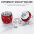 Small Pill Box Keychain Cute Mini Pill Fob Fancy Pill Pockets Container Vitamin Storage Organizer Keychain Pill Case Holder for Medicine Supplemen...