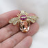 Lovely Crystal Bumble Honey Bee Insect Brooch Pins Collar Pin Lapel Pin Costume Jewelry for Women...