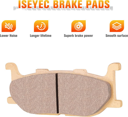 Front Sintered Brake Pads Set for 2016-1999 Yamaha V-Star 250, 650, 950, Front Brake Pad Set...