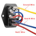 PNGKNYOCN 6A 250V Rocker Switch Power Socket Inlet Module Plug 10A Fuse with Indicator Light 18 AWG Cable 3 Pin IEC320 C14, for Household Applianc...