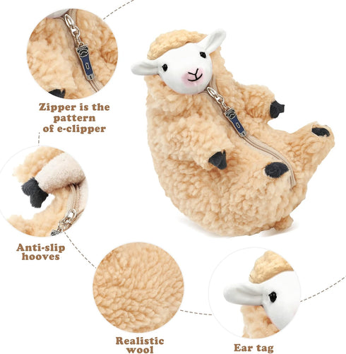 AGRIMONY Cute Shaved Sheep Stuffed Animals Kawaii Lamb Plush Toys Valentines Day Mothers Day Birthday Easter Funny Gifts for Kids Girls Boys Teens...
