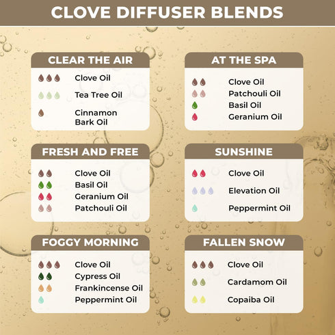 100% Pure & Natural Clove Oil for Hair Care, Oral Care, Aromatherapy and Resistant Support | Strong, Spicy Aroma | Clove Essential Oil Diffuser...