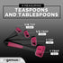 Collapsible Measuring Cups and Nesting Spoons - Adjustable Silicone for Cooking, used for Liquid and Dry Kitchen Items - Portable Portion Control,...