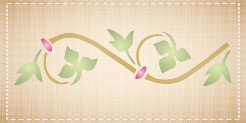Gothic Border Stencil, 16 x 4 inch (L) - Wall Art Decor Border Stencils for Painting Template…...
