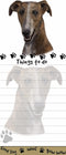 "Greyhound Magnetic List Pads" Uniquely Shaped Sticky Notepad Measures 8.5 by 3.5 Inches...