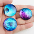 Starry Sky Pattern Refrigerator Magnets - 16 Pack Fridge Magnets for Refrigerator Office Cabinets Whiteboards Photo, 1.35 Inches Diameter, Best Ho...