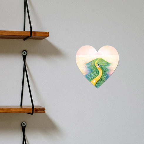 SEWACC 5 Pcs Oil Painting Board Artist Canvas Blank Paitning Paper Board Ink Sketchbook Heart Shape Stretched Painting Canvas Flower Panels Child ...