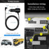 Dash Cam Charger Cable GPS Navigator Power Cord for Dash Cam GPS MP3 Player GPS Navigator Charging for 12V Car and 24V Truck Car Power Adapter Cab...