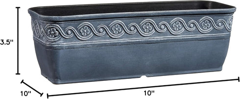 Classic Home and Garden 9408CP3D-238 Set of 3 8" Round Corinthian Planter, Oil Rubbed Bronze...
