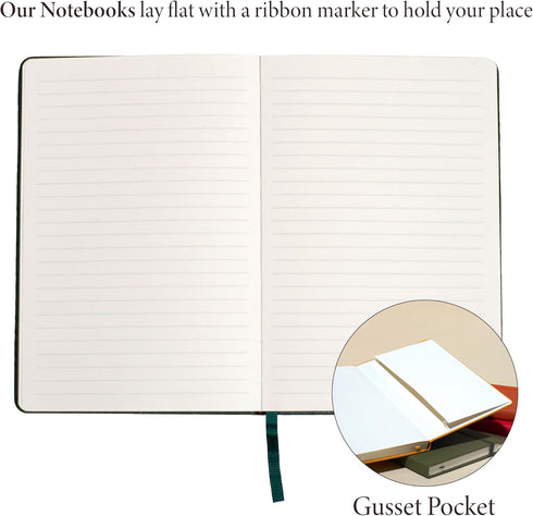 Hardcover Lined Journal with Thick 100 gsm College Ruled Paper A5 size (8.3 inches x 5.4 inches) - Daily Writing Notebook Journal for Travel, Scho...