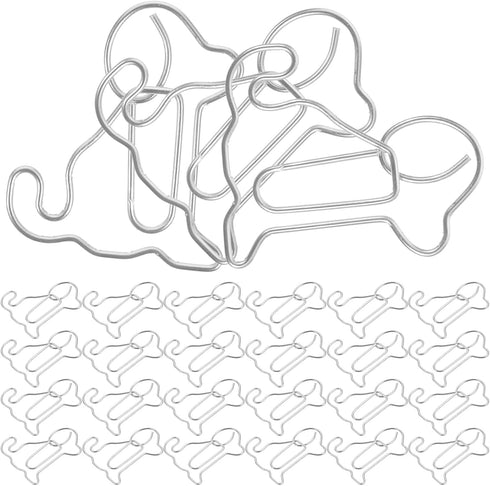 LALAFINA 50pcs Dog Paper Clips, Fun Paper Clips Animal Bookmark Clips Metal Paper Pin Folder Bookmark Clips Dog Office Supplies for Women Men Dog ...