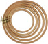 5PCS Wooden Embroidery Hoop Set, Beech Wood Cross Stitch Hoops from 5 to 9 Inches, Adjustable Round Embroidery Frames for DIY Needlework, Hand Sew...