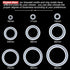 OIIKI 9Pcs Cavities Ring Silicone Molds for Jewelry Making, 6pcs Assorted Size Casting Bracelet Molds+3pcs Ring Resin Molds, Round Shape for Makin...