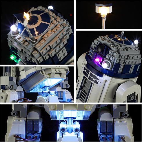 YEABRICKS LED Light for 75379 Star Wars R2-D2 Building Blocks Model (Building Set NOT Included)...