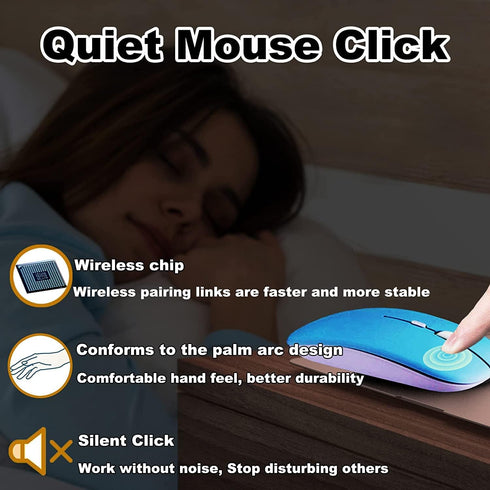 Bluetooth Wireless Keyboard and Mouse Combo,Ultra-Slim Ergonomic Small Rechargeable Bluetooth Keyboard Mouse Set for Apple iPad iPhone Samsung Tab...