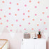 ROFARSO 120 Decals 2.2'' Pink Orange Polka Dots Wall Decals Stickers DIY Removable Peel & Stick Wall Art Decorations Home Decor for Nursery Bedroo...