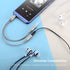 DUKABEL Headphone Splitter, AUX Splitter Cable for Headset Knitted 3.5mm Splitter 2-Way Audio Splitter Stereo Audio Y Cable Produces Equal Audio O...