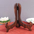Gatuida 4 pcs Wooden Display Stand Plate Holder Easels Dish Rack Photo Frame Holder for Home, Wedding Decorations...