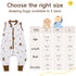 Baby Sleep Sack with Feet 3-12 Months Wearable Blanket Baby 2-Way Zipper TOG 0.5 Infant Sleeping Bag with Button, Comfy Lightweight Sleepsack, Bro...