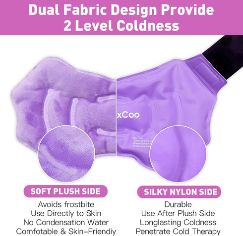 Ankle Ice Pack Wrap, Reusable Gel Ice Pack for Foot Ankle Heel, Cold Compress Therapy for Pain Relief, Injuries, Achilles Tendonitis, Plantar Fasc...