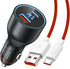 Car Charger SuperVOOC 120W for OnePlus 10T 12R 12 11 10 Pro Nord 2T, Warp Charger for OnePlus Open Pad Nord 9 Pro 8 7T 6 6T 5 5T LED Display Dual ...