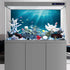 AWERT 36x18 inches Undersea Theme Aquarium Background Sunshine Underwater World Fish Tank Background Vinyl...