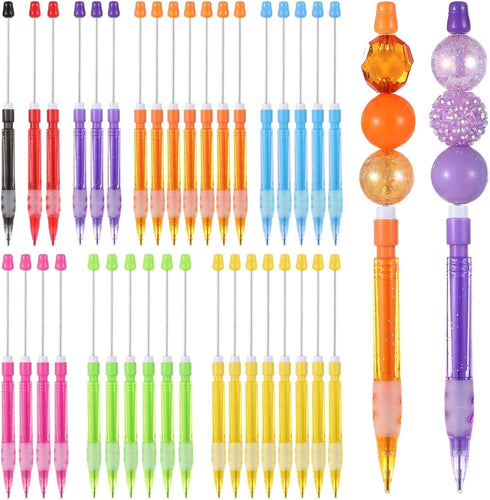 32 PCS Beadable Mechanical Pencil, 0.7mm Beadable Pencils, Multi Color Mini Mechanical Pencils Drawing Pencils, Mechanical Small Pencils for Writi...