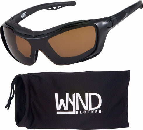 WYND Blocker Polarized Riding Sunglasses Extreme Sports Wrap Motorcycle Glasses...
