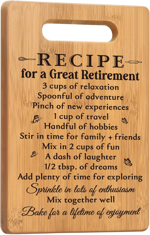 Retirement Gifts for Women, Happy Retirement Gifts for Female Coworker Teachers Nurses Boss Mom Grandma Friends Retirees, Recipe for A Great Retir...